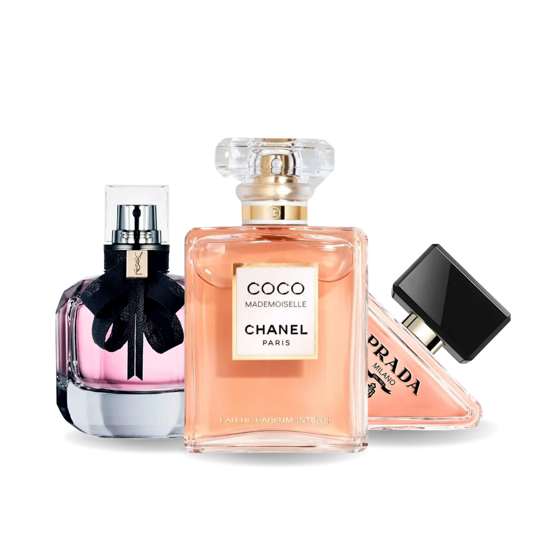 Promóciós csomag 3 parfüm: Prada PARADOXE, COCO MADEMOISELLE és MON PARIS 100 ml.