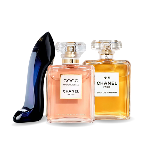 Promóciós csomag 3 parfüm: GOOD GIRL, COCO MADEMOISELLE és Chanel Nº5 100 ml.