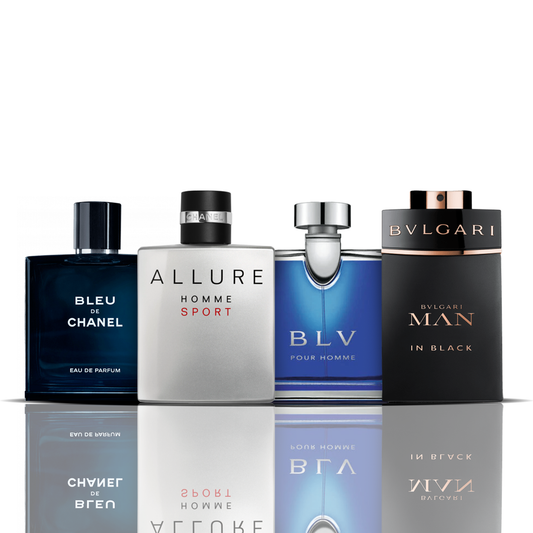 Combo 4 Parfüm - Bleu de Chanel + Allure Sport + BLV + Bvlgari Man in Black 100ML